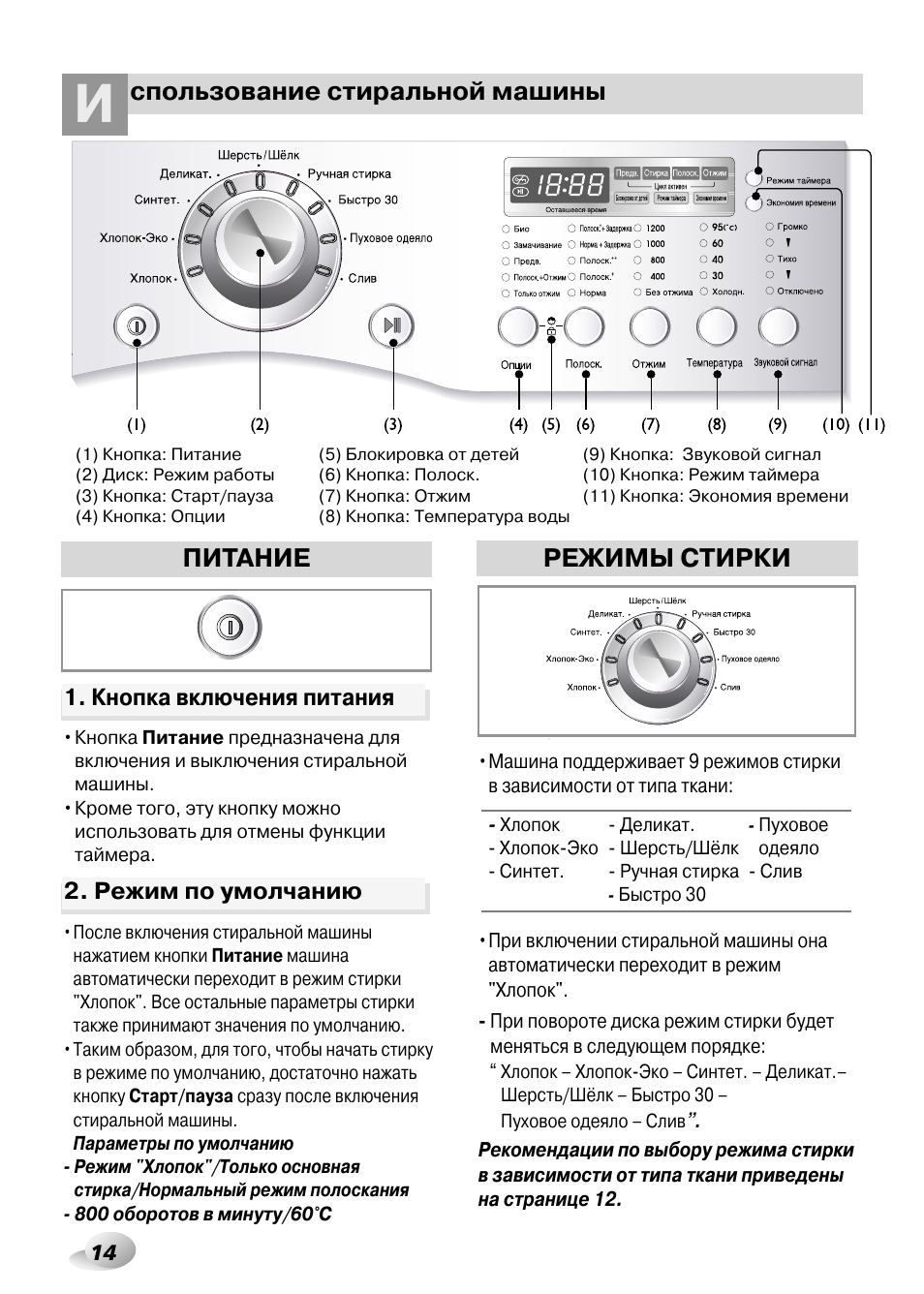 Lg intellowasher 5kg wd 80130n как стирать