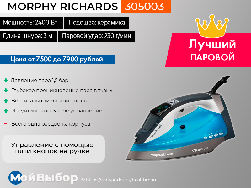 Рейтинг топ-10 лучших паровых утюгов 2022-2023 года | 🏆ваш гид по выбору техники №1